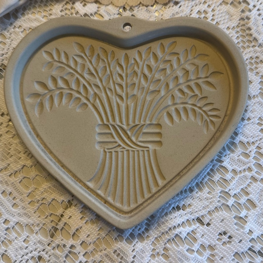 Pampered Chef Hospitality Heart Stoneware Ornament Set of 6 Vintage - Picture 2 of 9